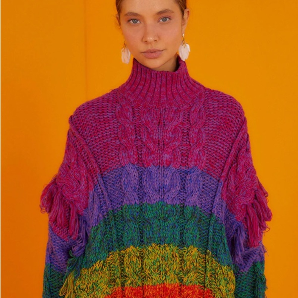 FARM Rio Multicolored Yarn Sweater